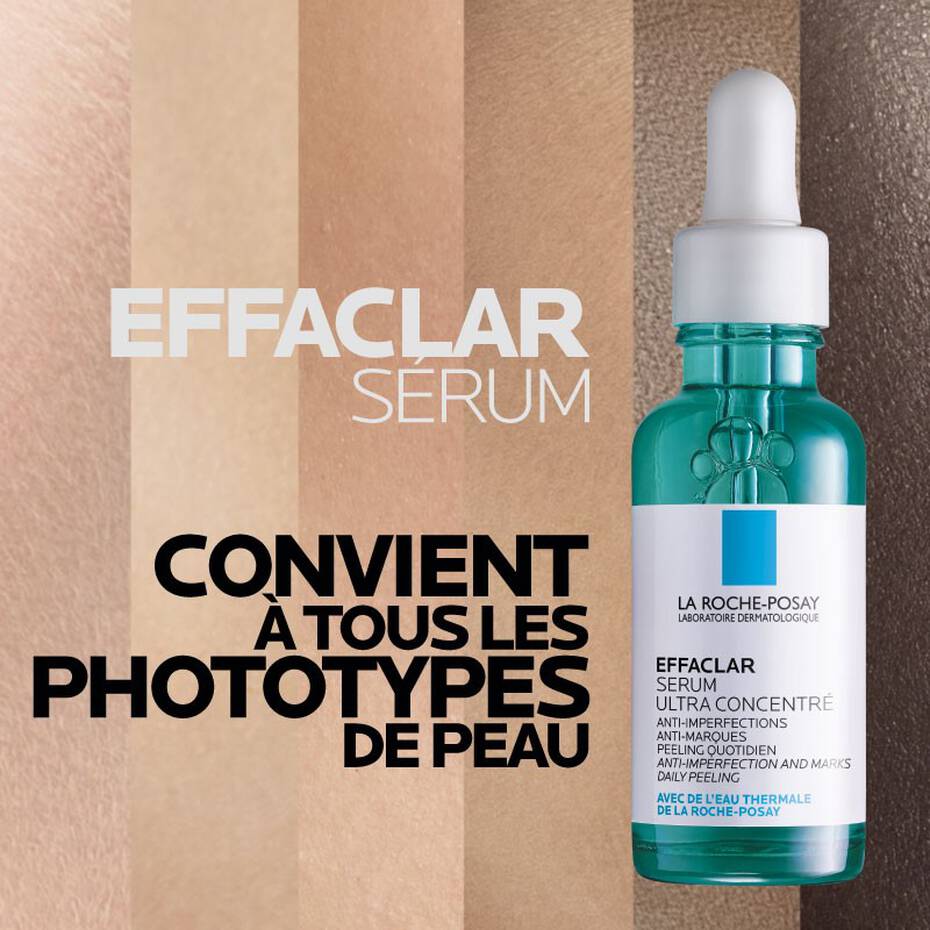 LA ROCHE-POSAY Effaclar Sérum Ultra Concentré 30ml - Peau Pure et Unifiée