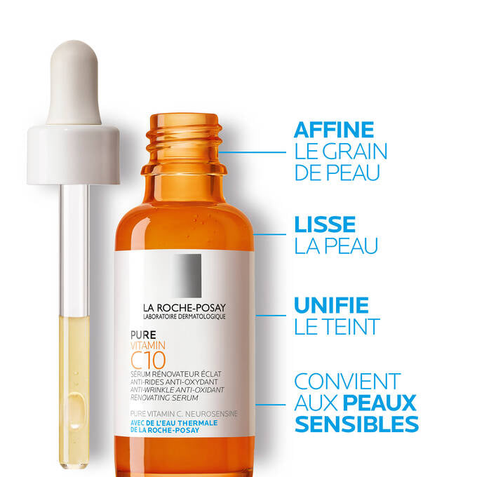 LA ROCHE-POSAY - PURE VITAMIN C10 SÉRUM À LA VITAMINE - 30ML