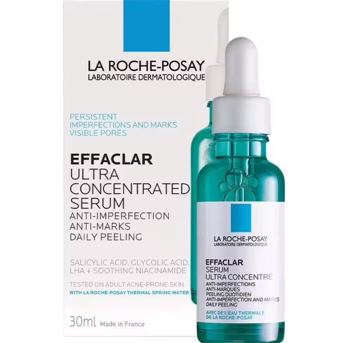 LA ROCHE-POSAY Effaclar Sérum Ultra Concentré 30ml - Peau Pure et Unifiée